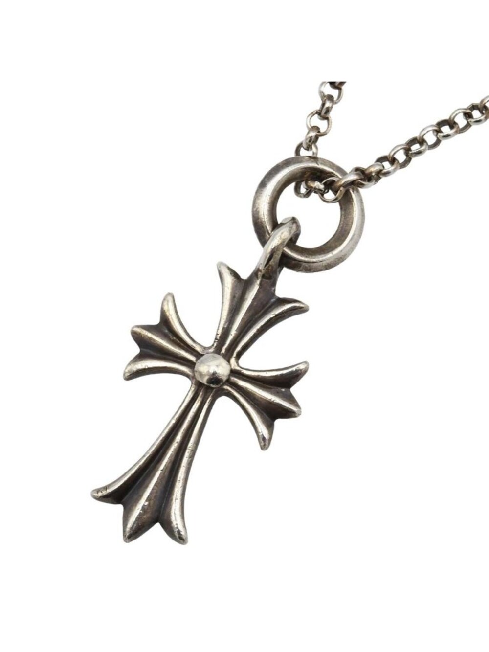 Chrome Hearts Tiny CH Cross Necklace 925